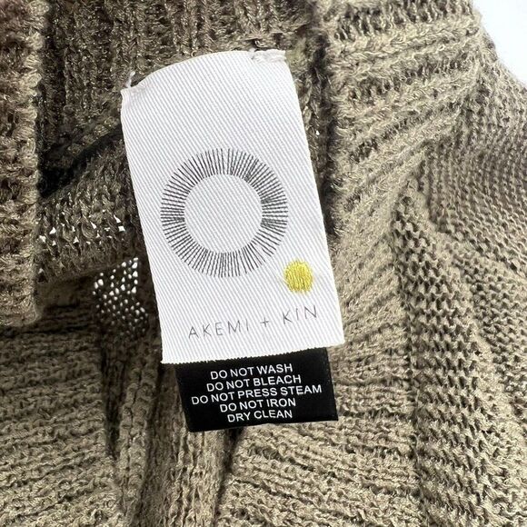 Anthropologie Akemi + Kin Gold Brown Cardigan Knit ONE size - Picture 2 of 4
